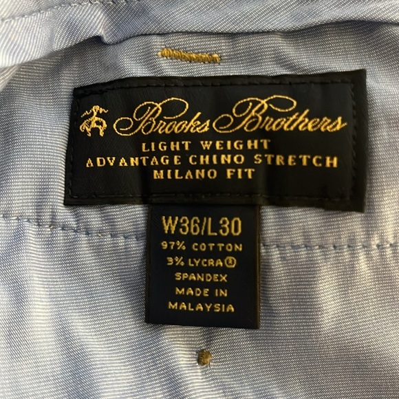 Brooks Brothers | Milano lightweight advantage chino pants Men’s size 36/30 work - Picture 8 of 10